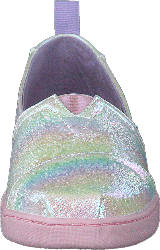 Classico a righe iridescenti bianco