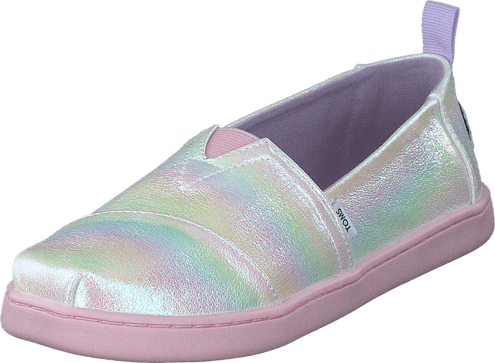Classico a righe iridescenti bianco