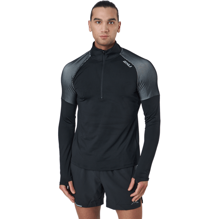 Light Speed 1/2 Zip Black/silver Reflective