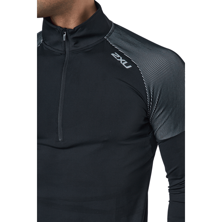 Light Speed 1/2 Zip Black/silver Reflective