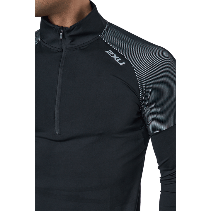 Light Speed 1/2 Zip Black/silver Reflective