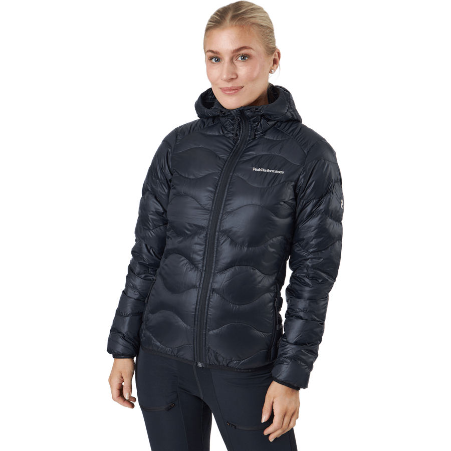 W Helium Down Hood Jacket Black