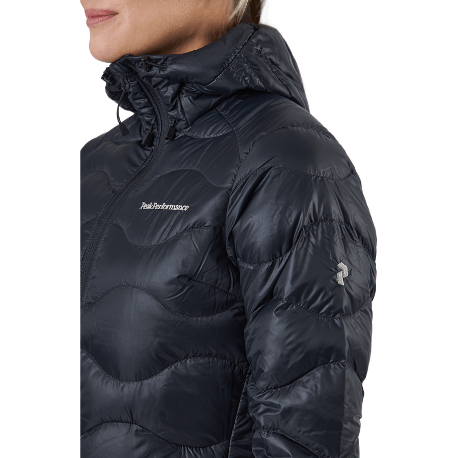 W Helium Down Hood Jacket Black