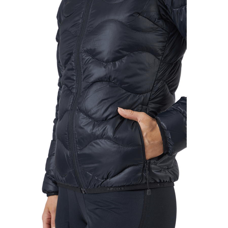W Helium Down Hood Jacket Black