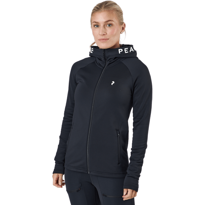 W Rider Zip Hood Black