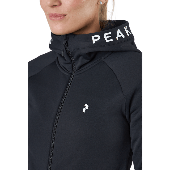 W Rider Zip Hood Black