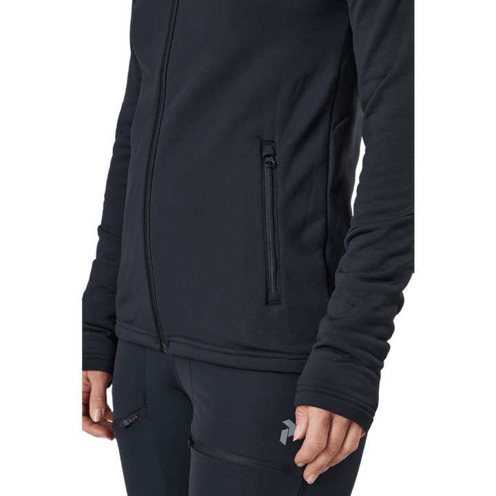 W Rider Zip Hood Black
