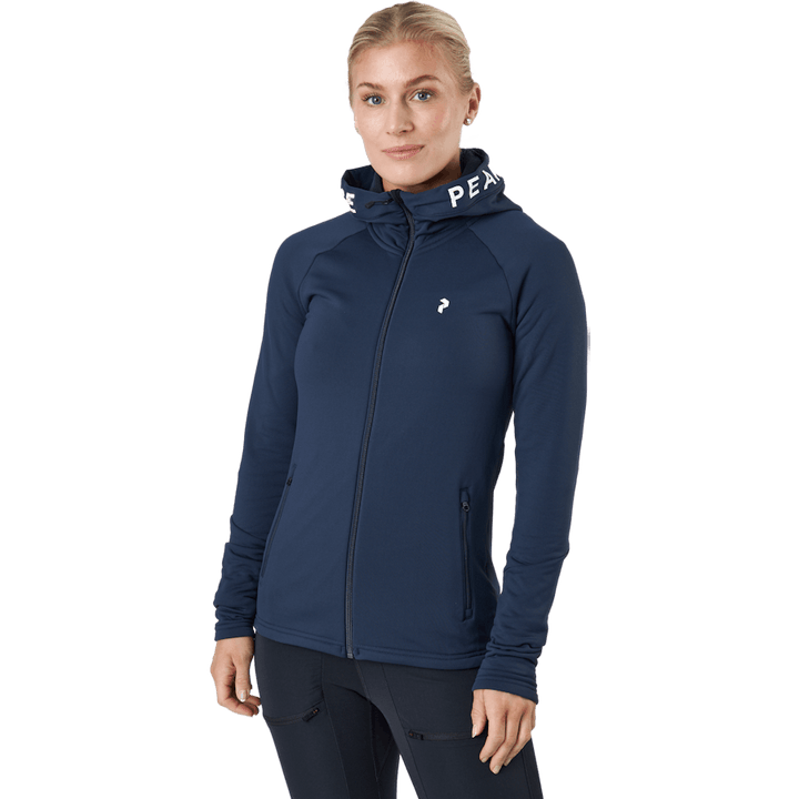 W Rider Zip Hood Blue Shadow
