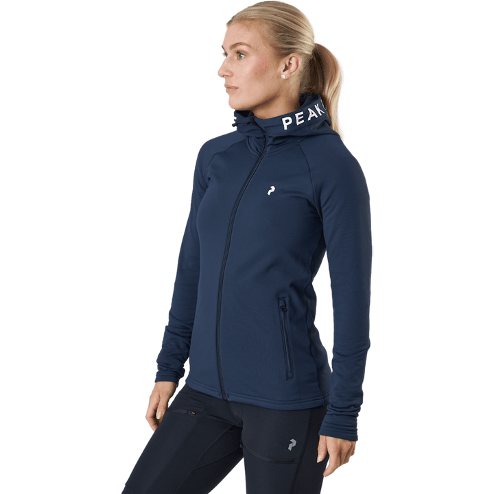 W Rider Zip Hood Blue Shadow