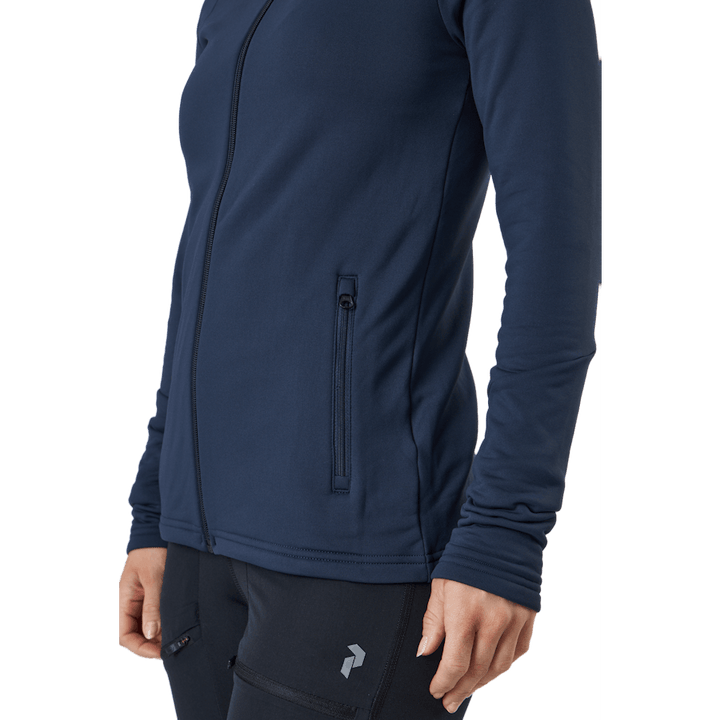 W Rider Zip Hood Blue Shadow