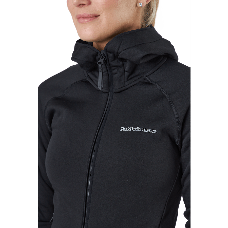 W Chill Light Zip Hood Black