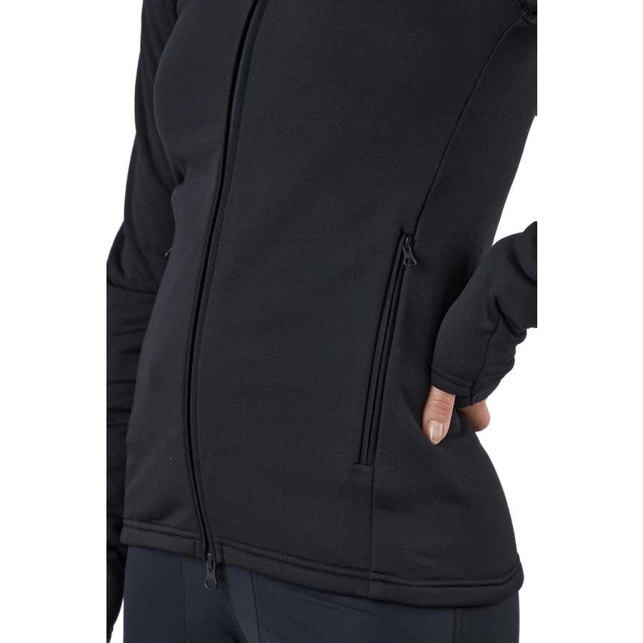 W Chill Light Zip Hood Black