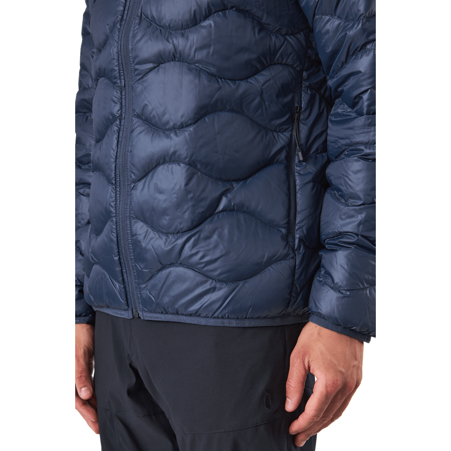 M Helium Down Hood Jacket Blue Shadow