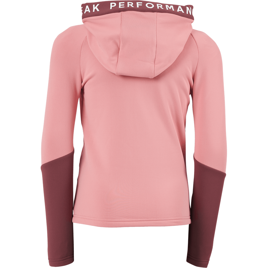 Junior Rider Zip Hood Warm Blush/rose Brown