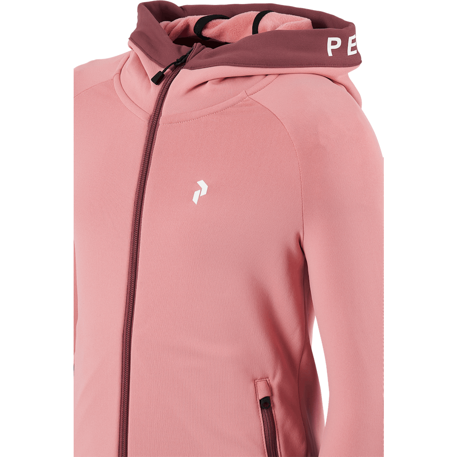 Junior Rider Zip Hood Warm Blush/rose Brown