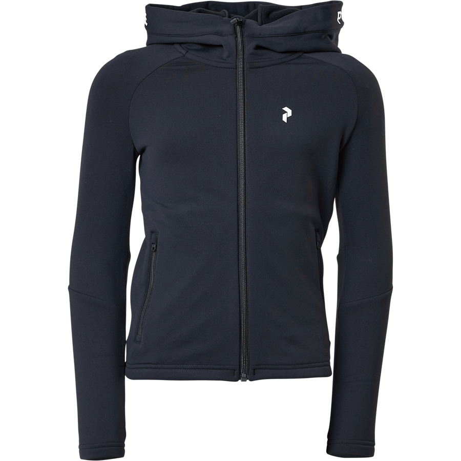 Junior Rider Zip Hood Black