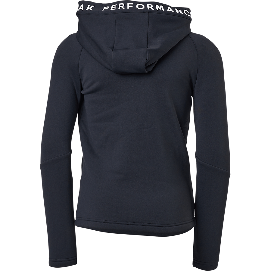 Junior Rider Zip Hood Black