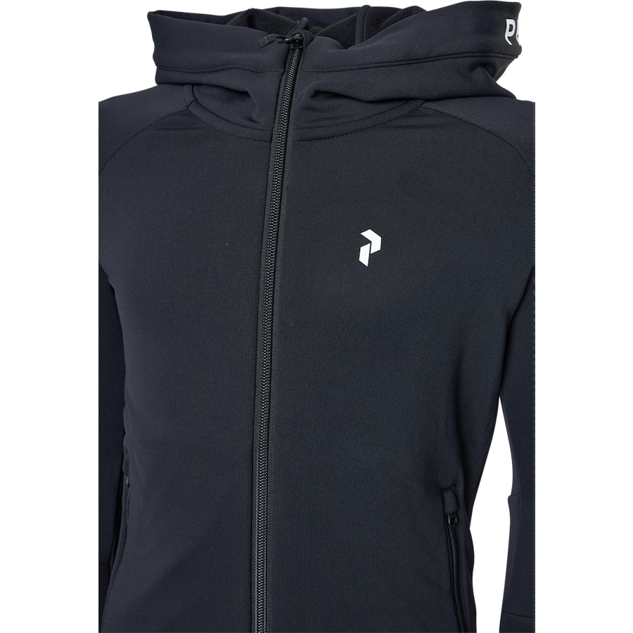 Junior Rider Zip Hood Black
