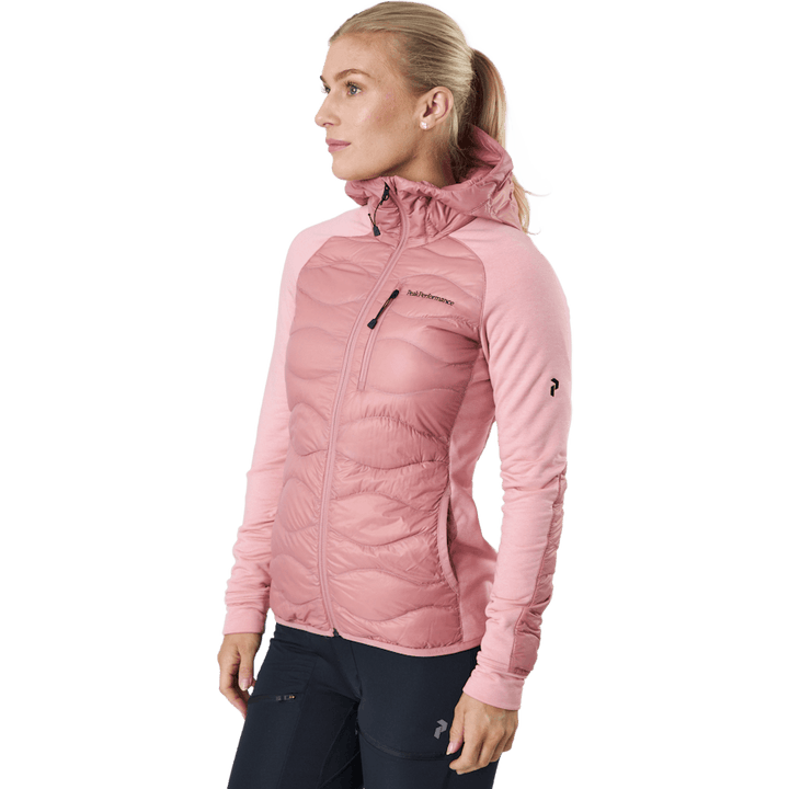 W Helium Down Hybrid Hood Warm Blush