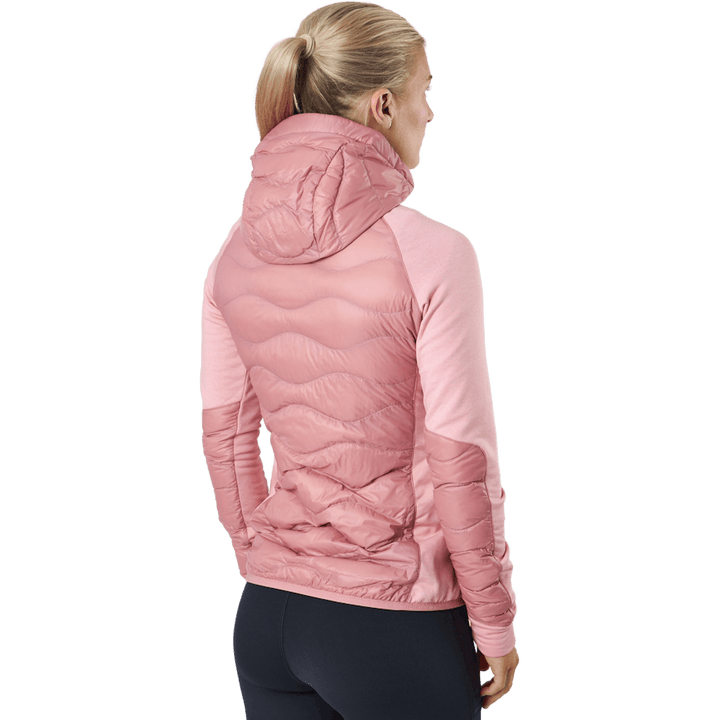 W Helium Down Hybrid Hood Warm Blush