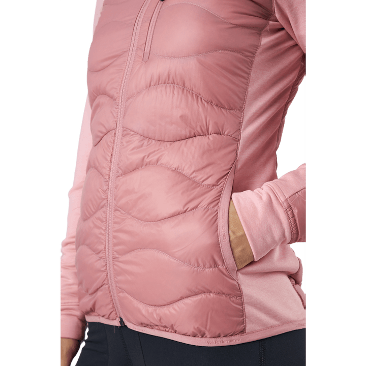 W Helium Down Hybrid Hood Warm Blush
