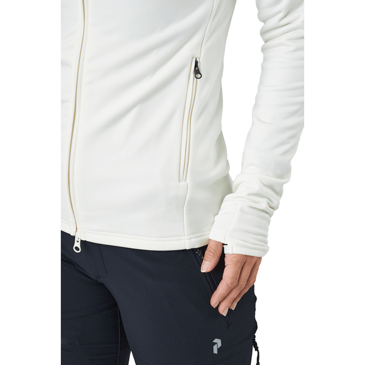 W Chill Light Zip Hood Vintage White