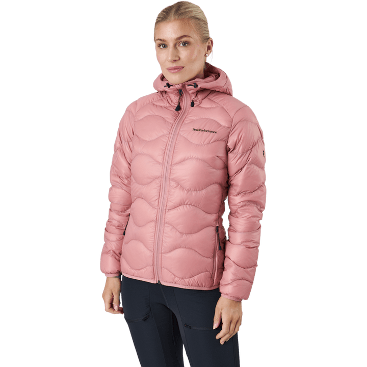 W Helium Down Hood Jacket Warm Blush