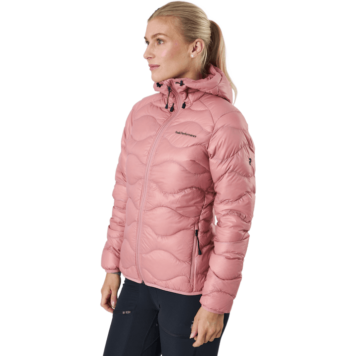 W Helium Down Hood Jacket Warm Blush