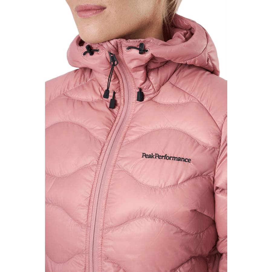 W Helium Down Hood Jacket Warm Blush