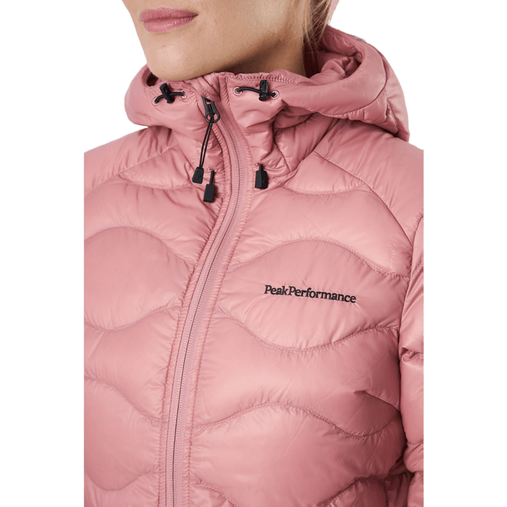 W Helium Down Hood Jacket Warm Blush