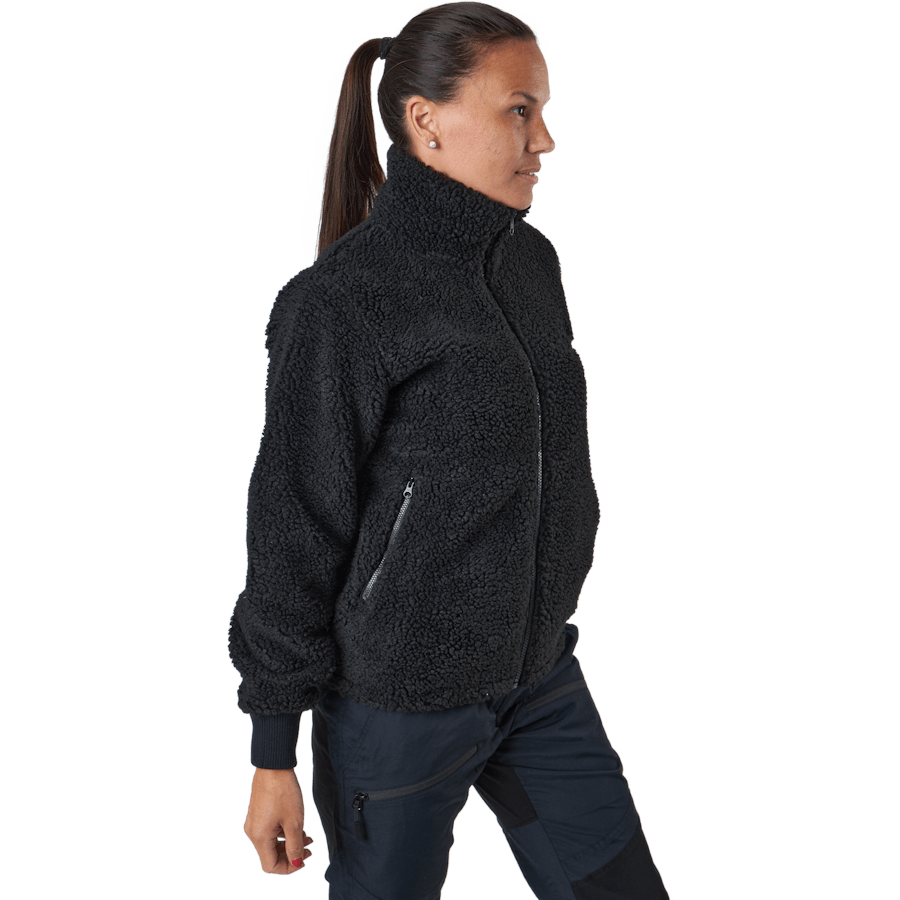 W Original Pile Zip Black