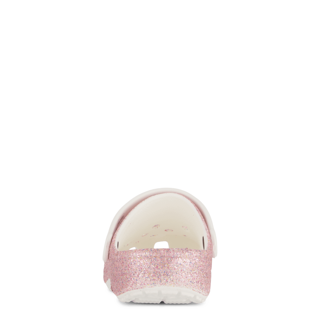 Classic Glitter Clog K White/Rainbow