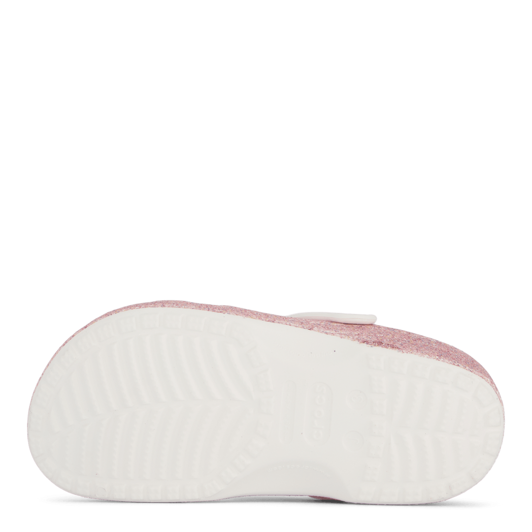 Classic Glitter Clog K White/Rainbow
