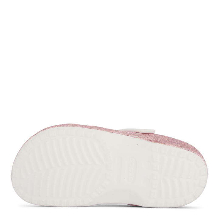 Classic Glitter Clog K White/Rainbow