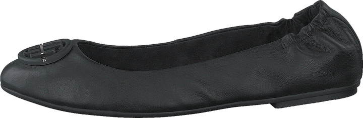 Th Hardware Leather Ballerina Black Bds