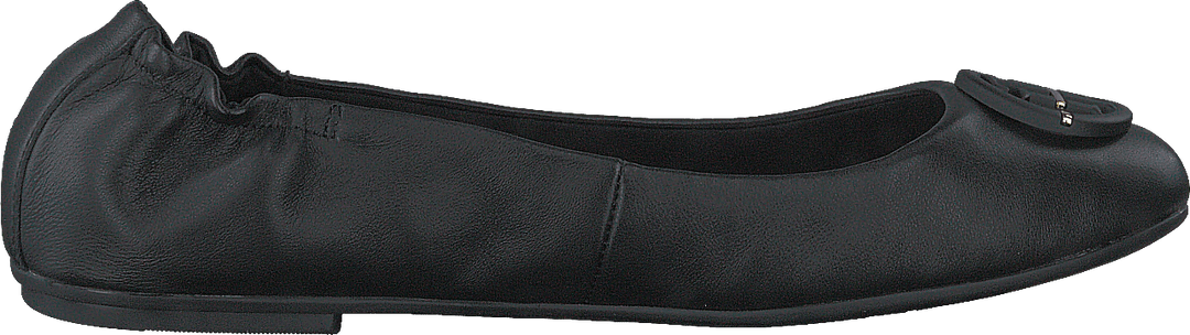 Th Hardware Leather Ballerina Black Bds