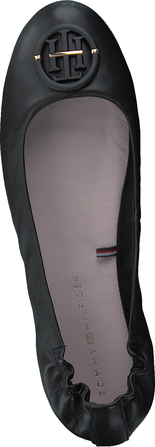 Th Hardware Leather Ballerina Black Bds