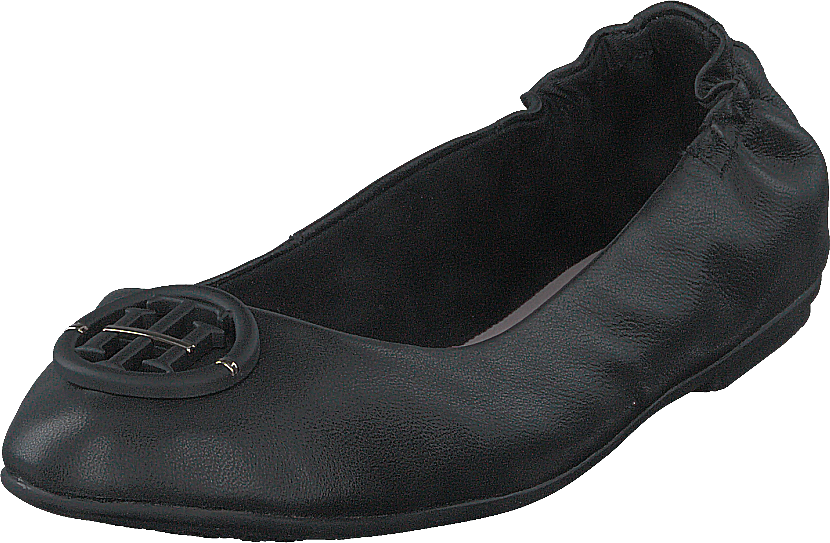 Th Hardware Leather Ballerina Black Bds