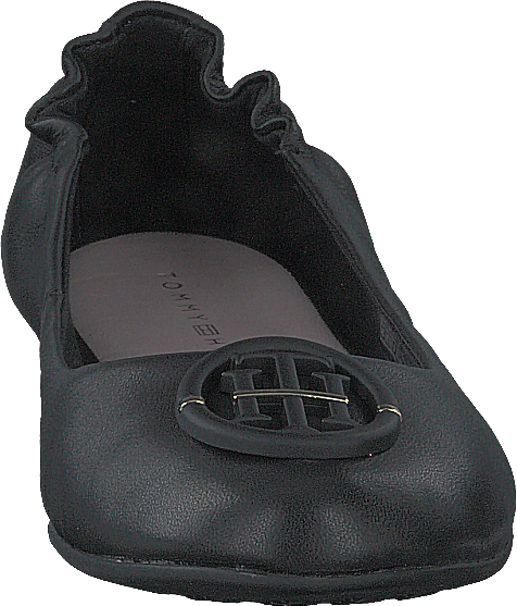 Th Hardware Leather Ballerina Black Bds