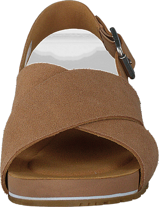 Malibu Waves Basic X Strap Sandal Medium Beige Suede