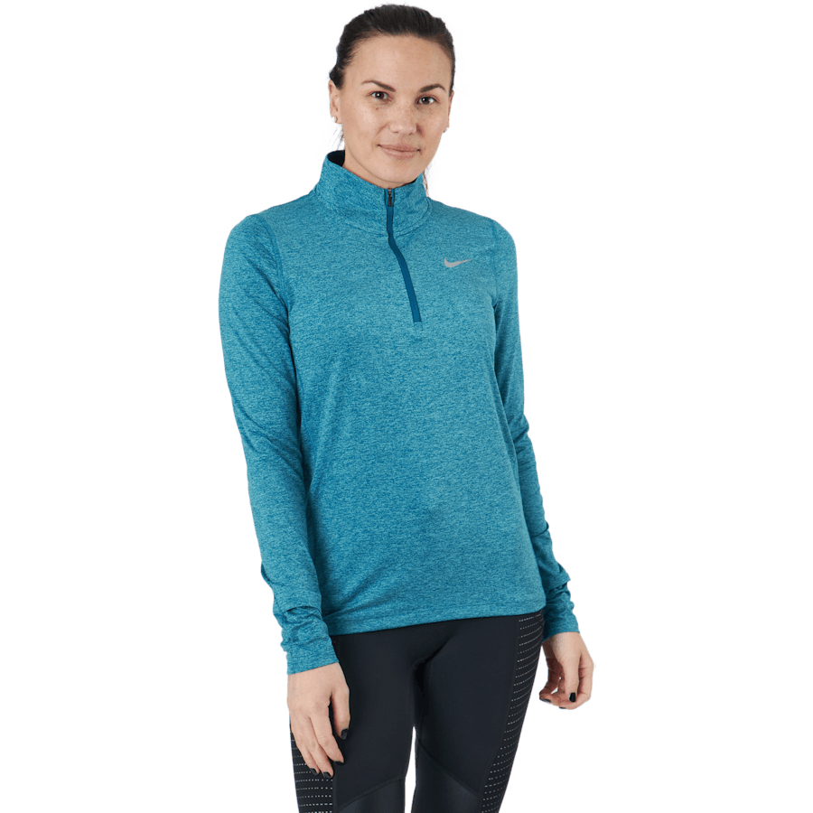 Nike Element Women's 1/2-zip R Marina/washed Teal/htr/reflect