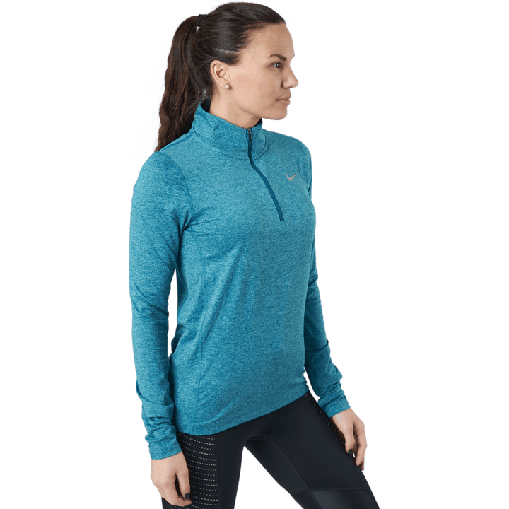 Nike Element Women's 1/2-zip R Marina/washed Teal/htr/reflect
