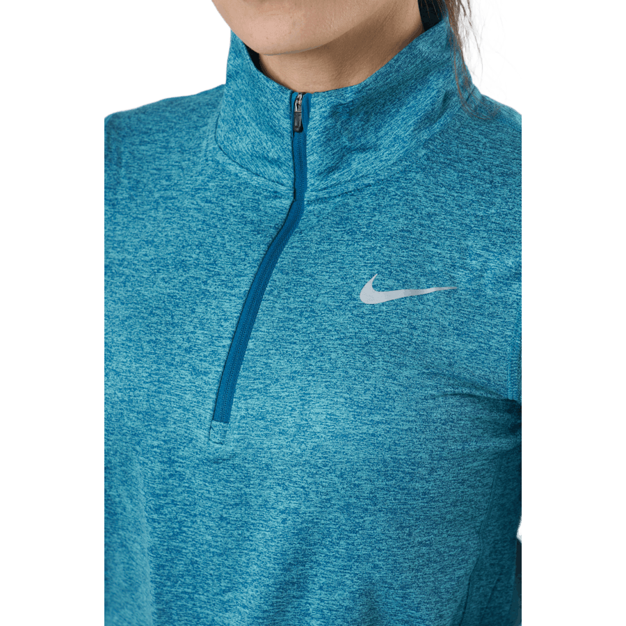 Nike Element Women's 1/2-zip R Marina/washed Teal/htr/reflect