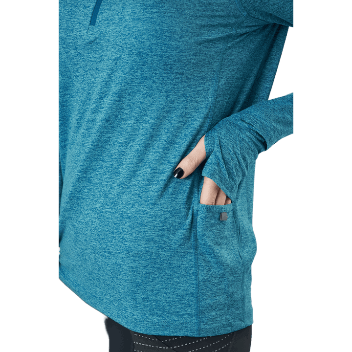 Nike Element Women's 1/2-zip R Marina/washed Teal/htr/reflect