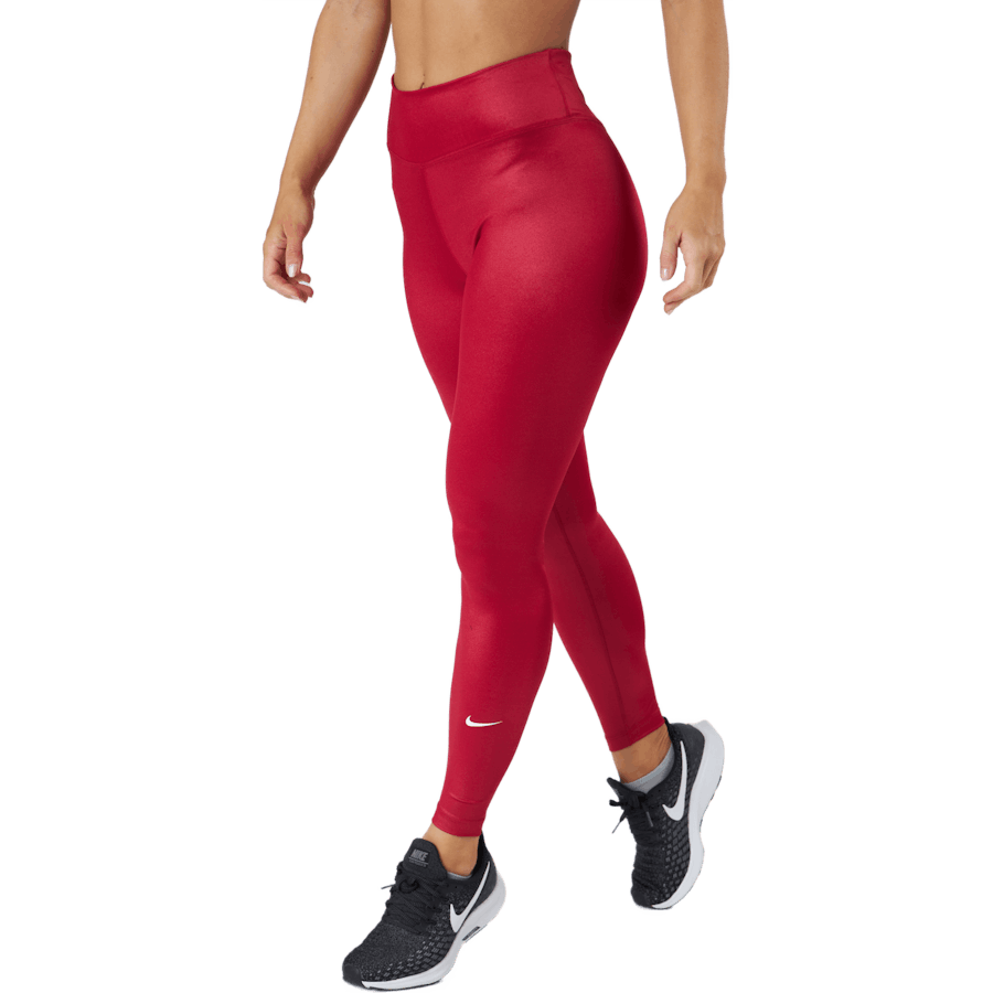 Nike Dri-fit One Damen Mid-r Mystic Hibiscus/weiß