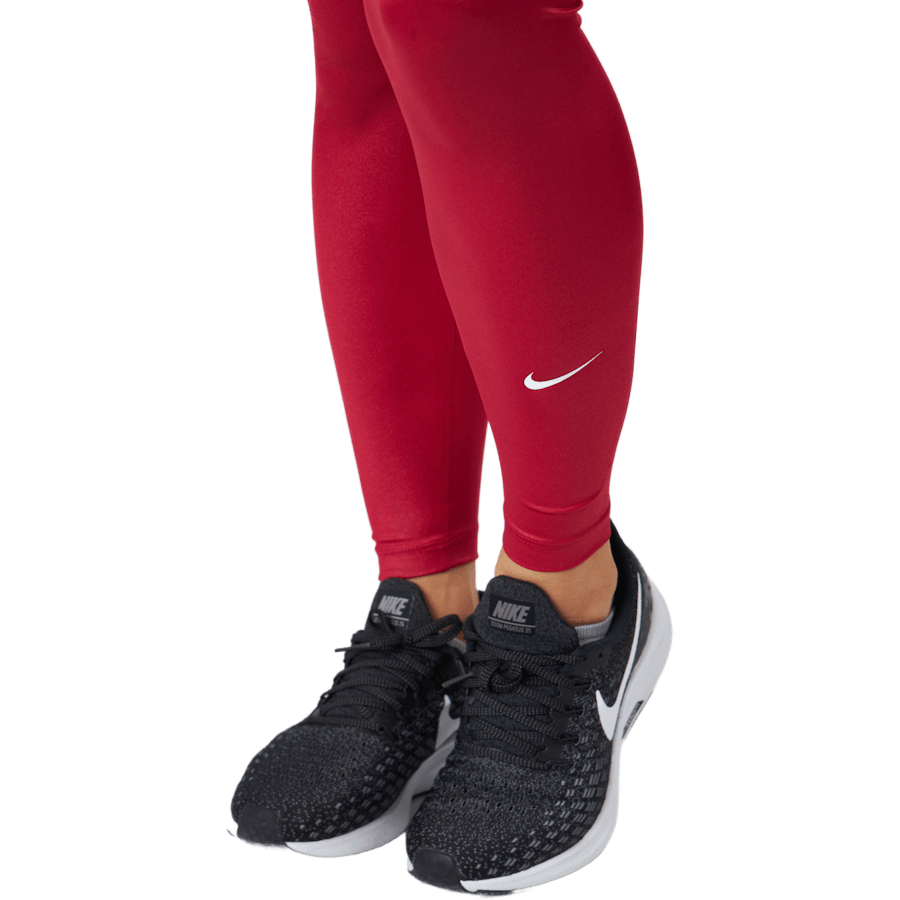 Nike Dri-fit One Damen Mid-r Mystic Hibiscus/weiß