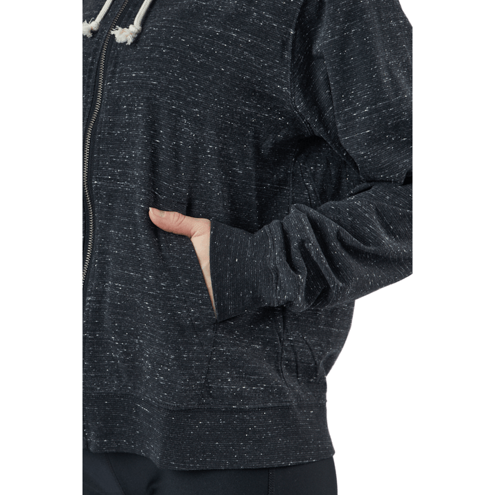 Sportswear Gym Vintage Women's Full-Zip Hoodie BLACK/WHITE