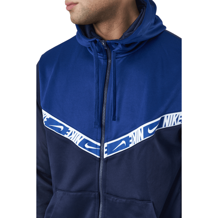 Pánské celorozepínací tričko Nike Sportswear Blackened Blue/deep Royal Blue