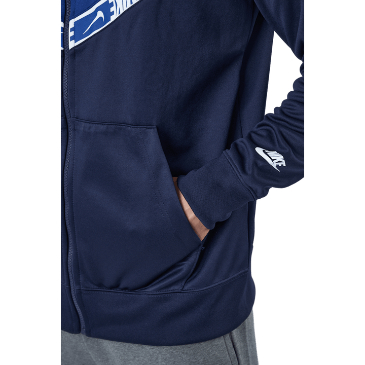 Pánské celorozepínací tričko Nike Sportswear Blackened Blue/deep Royal Blue