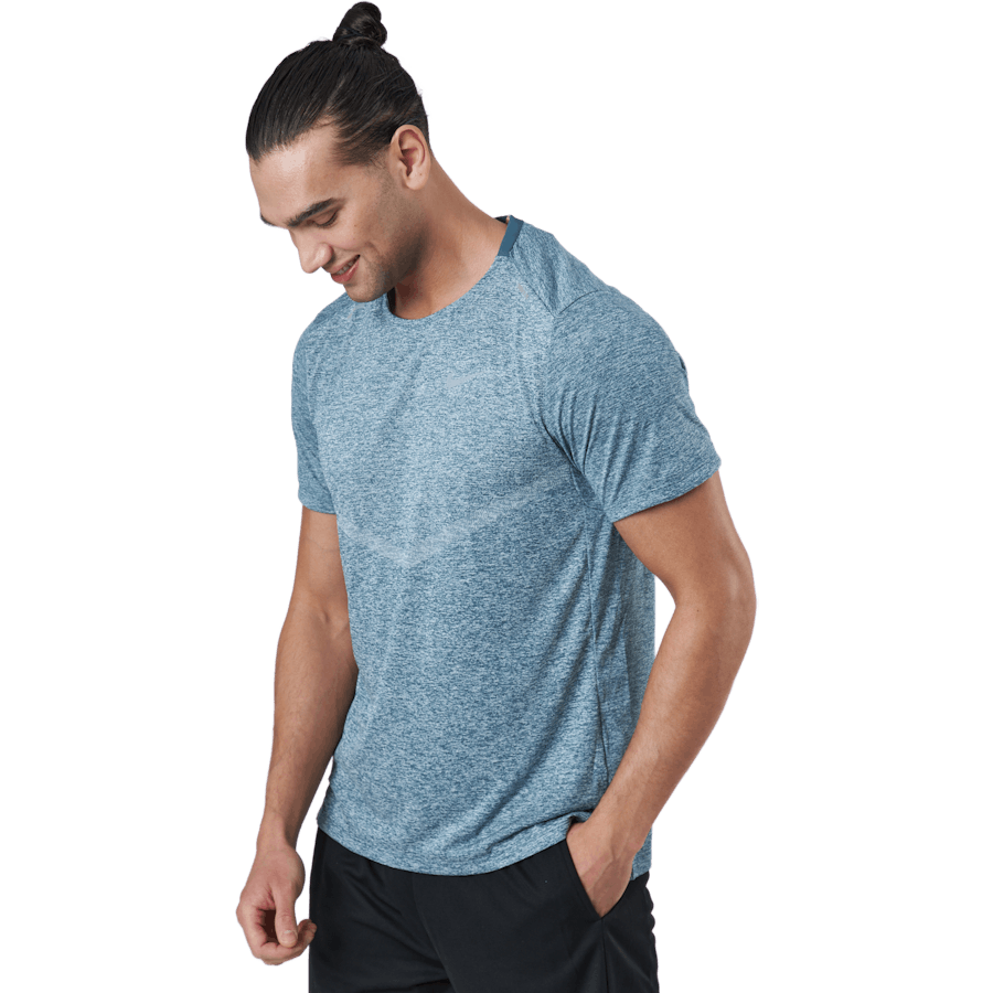 Nike Dri-fit Rise 365 Men's Sh Ash Green/htr/reflective Silv